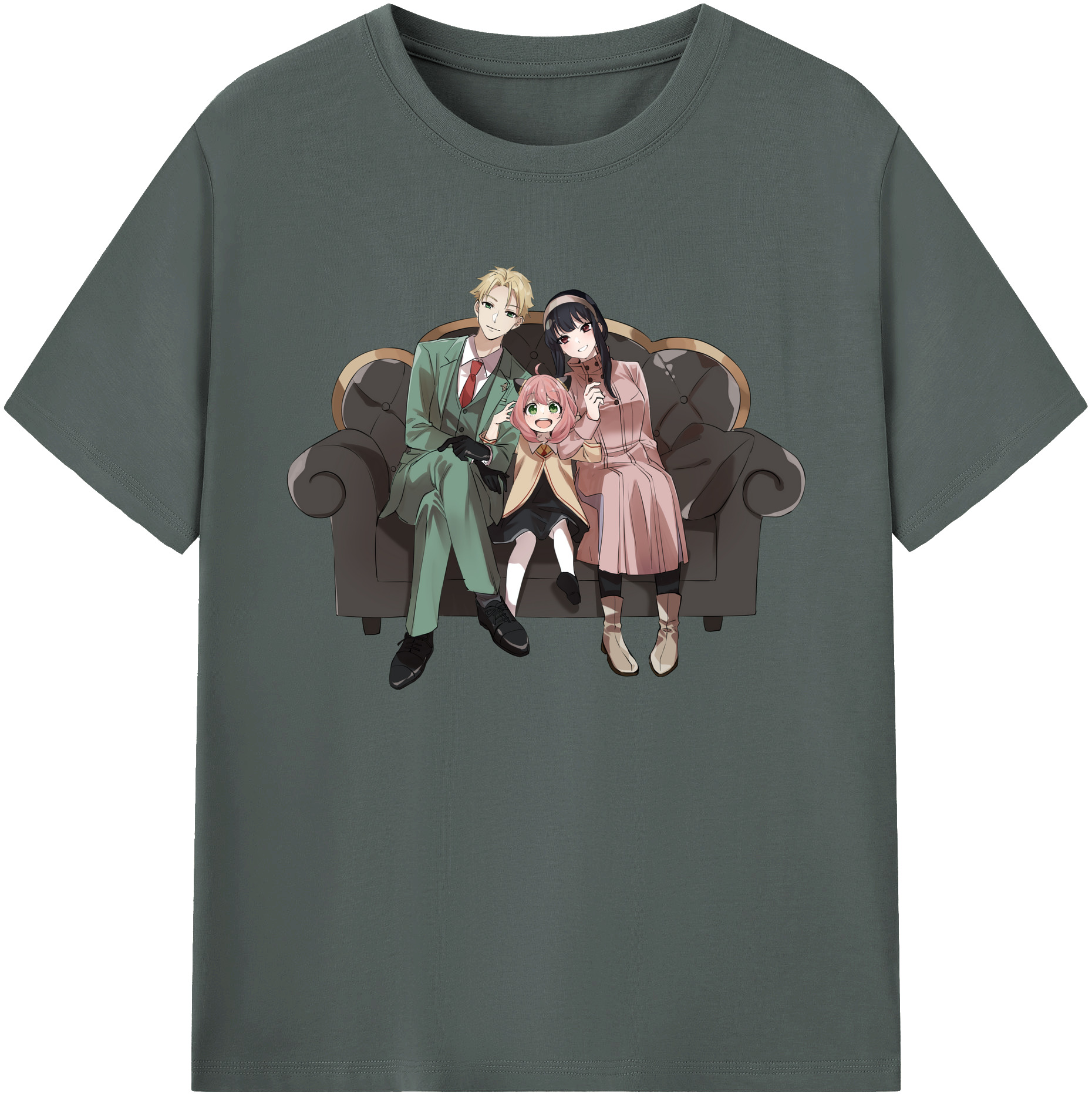 （画像用） SPY×FAMILY间谍家家酒 綿100％ メンズ半袖Tシャツ｜肌触りやわらか＆通気性